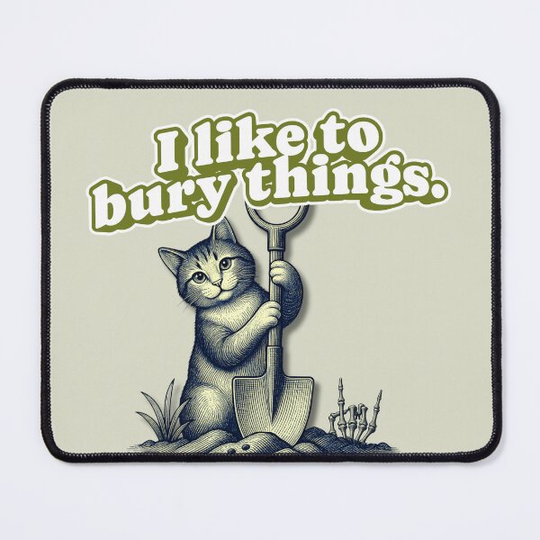 Item preview, Cat I Like To Bury Things Gardening  designed and sold by pulse_retail.