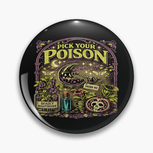 Item preview, Gothic Botanist Pick Your Poison Nightshade T-Shirt designed and sold by POD DYNASTY | Original Print On Demand T-Shirt Graphics.