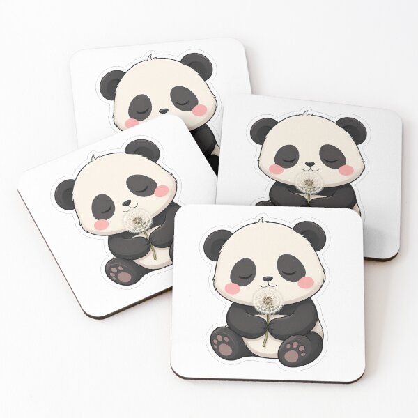 Item preview, Cute Baby Panda Holding A Dandelion designed and sold by Owcomm.