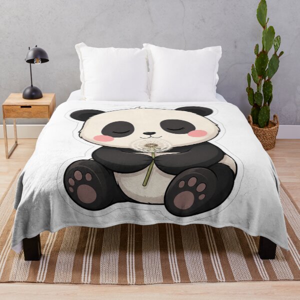 Item preview, Cute Baby Panda Holding A Dandelion designed and sold by Owcomm.
