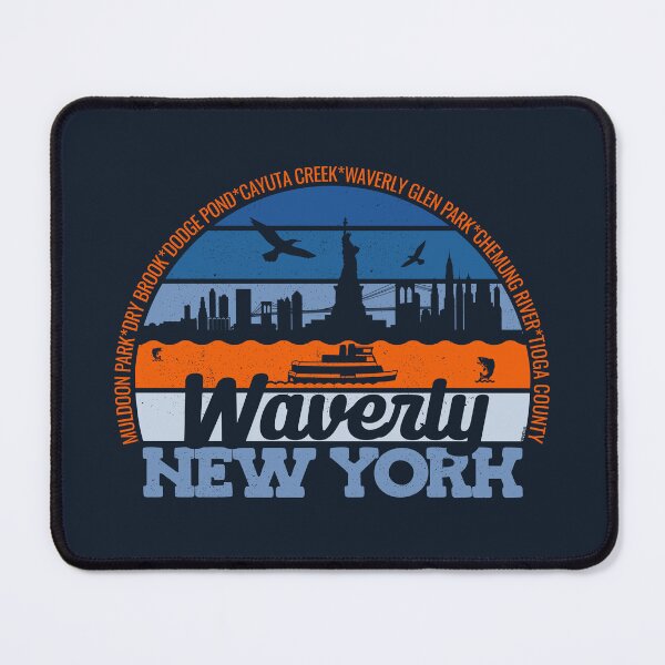 Item preview, Waverly New York Sunset Retro Vintage Local Pride Logo designed and sold by CRHPOD20.