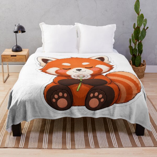 Item preview, Cute Red Panda Holding A Dandelion designed and sold by Owcomm.