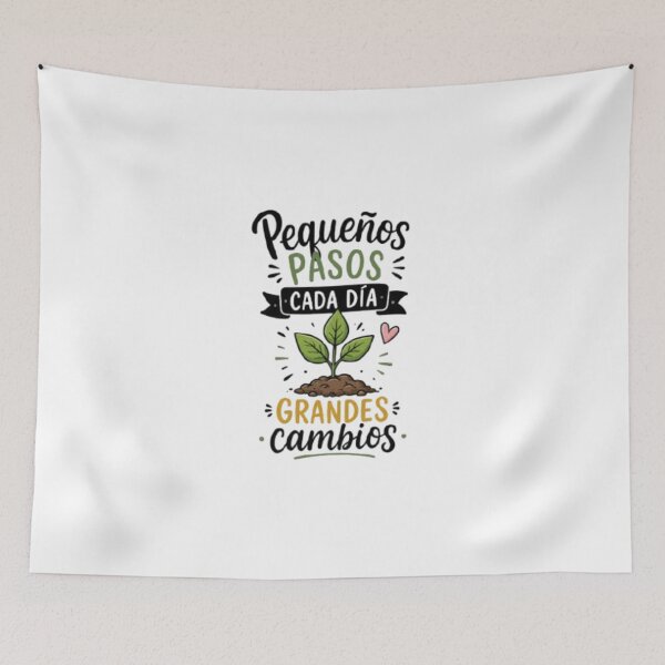 Item preview, Small Steps Every Day, Big Changes – Motivational Plant Quote designed and sold by ViralStickShop.