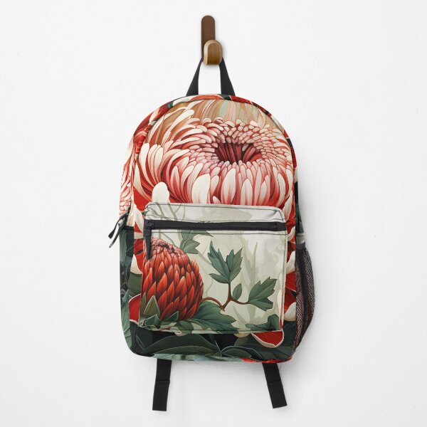 Item preview, Red Waratah Flowers – Australian Native Botanical Floral Design designed and sold by GutyzDesignsES.