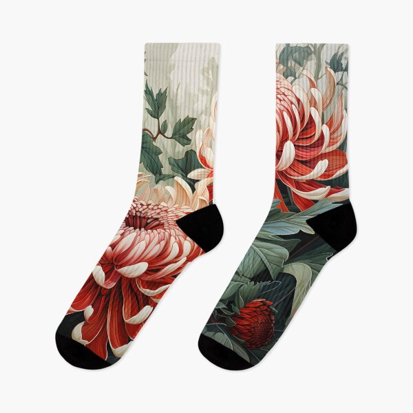 Item preview, Red Waratah Flowers – Australian Native Botanical Floral Design designed and sold by GutyzDesignsES.