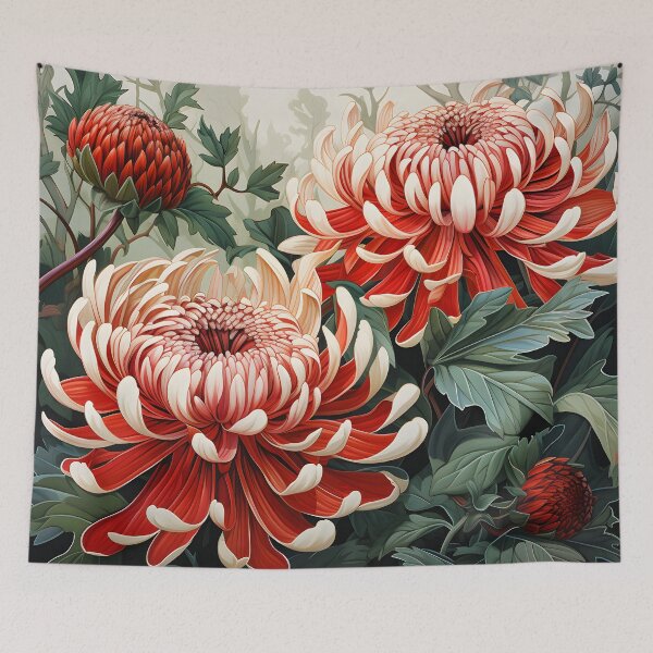 Item preview, Red Waratah Flowers – Australian Native Botanical Floral Design designed and sold by GutyzDesignsES.