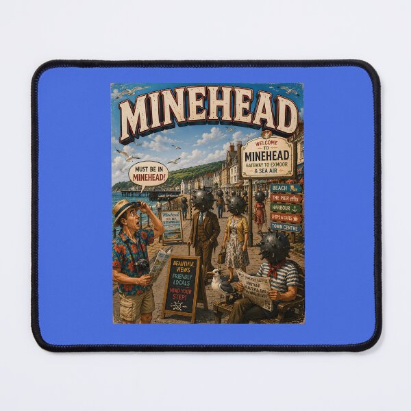 Item preview, Minehead Funny Mine Head Seaside Pun Design designed and sold by Hornace88studio.