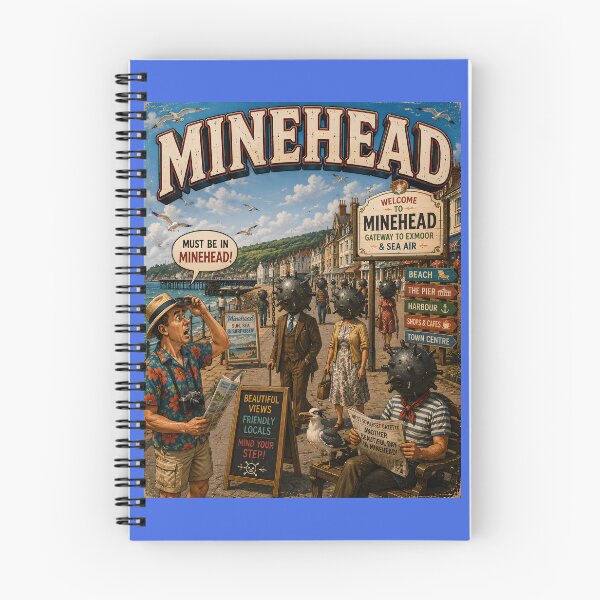 Item preview, Minehead Funny Mine Head Seaside Pun Design designed and sold by Hornace88studio.
