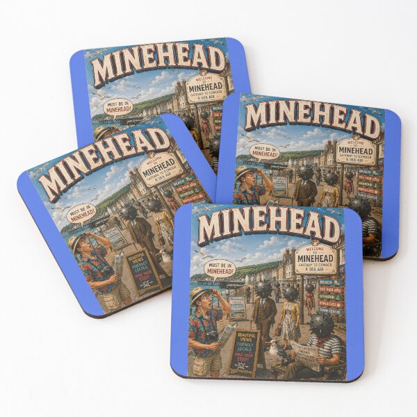 Item preview, Minehead Funny Mine Head Seaside Pun Design designed and sold by Hornace88studio.