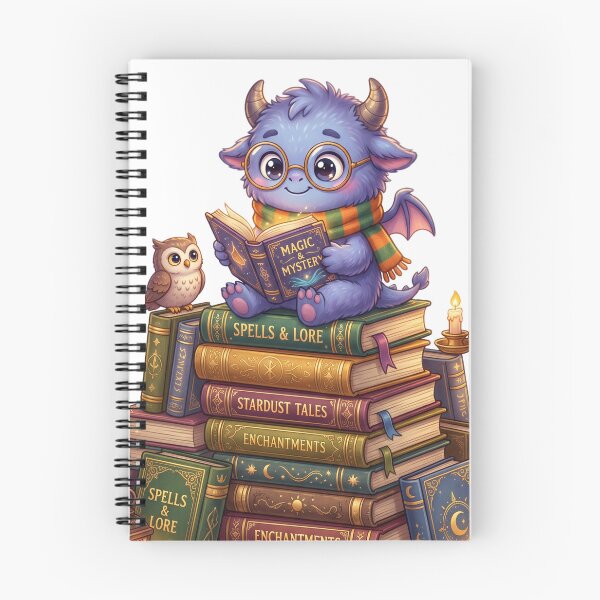 Item preview, Monster wearing glasses reading designed and sold by kidoramagic.