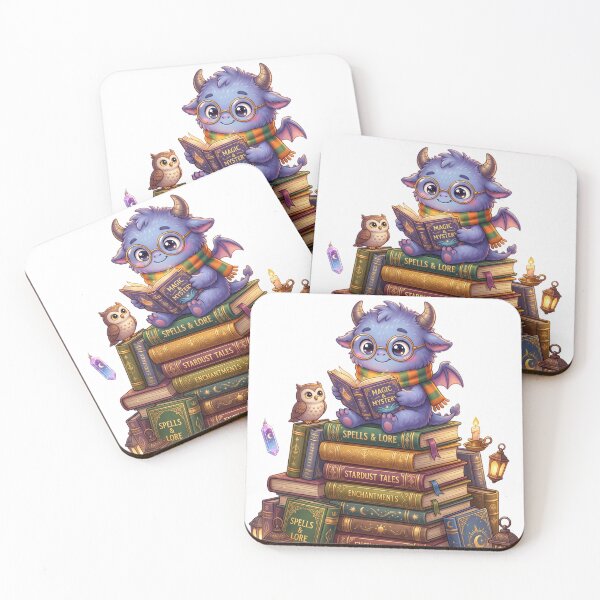 Item preview, Monster wearing glasses reading designed and sold by kidoramagic.