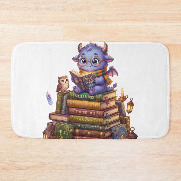 Item preview, Monster wearing glasses reading designed and sold by kidoramagic.