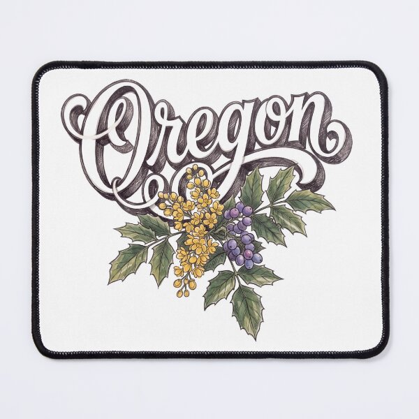 Item preview, Oregon Vintage Floral Botanical Lettering designed and sold by castillomiami.