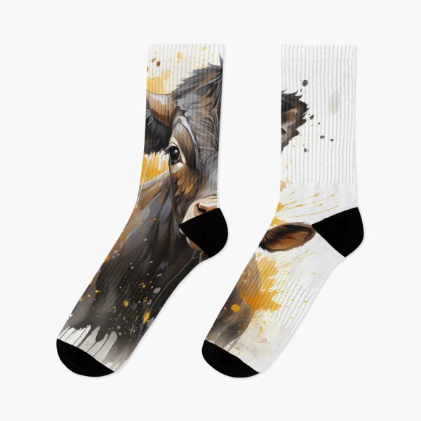 Item preview, Watercolor Cow and Calf – Rustic Farmhouse Animal Decor designed and sold by GutyzDesignsES.