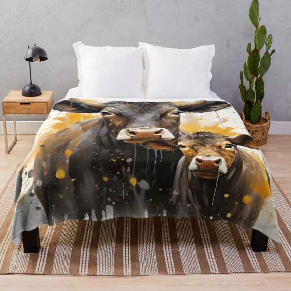 Item preview, Watercolor Cow and Calf – Rustic Farmhouse Animal Decor designed and sold by GutyzDesignsES.