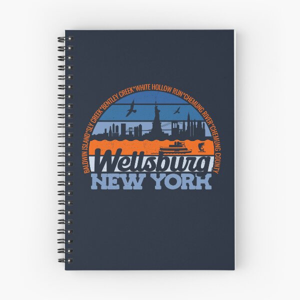 Item preview, Wellsburg New York Sunset Retro Vintage Local Pride Logo designed and sold by CRHPOD20.