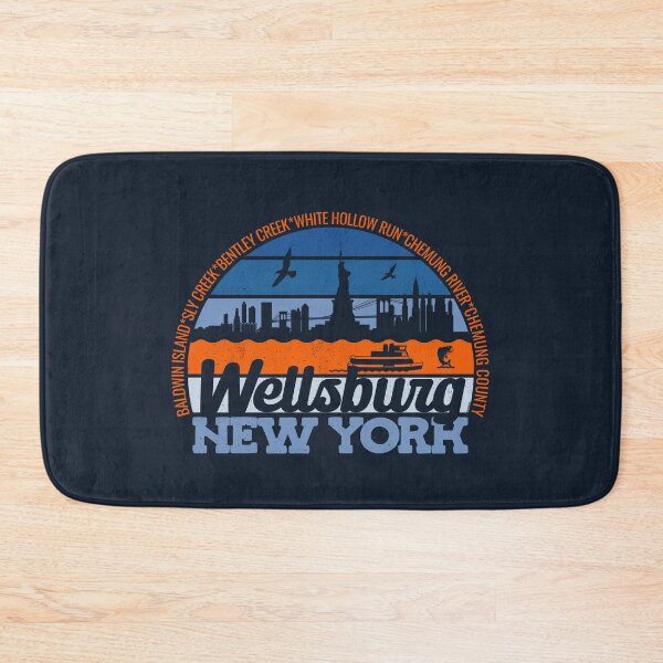 Item preview, Wellsburg New York Sunset Retro Vintage Local Pride Logo designed and sold by CRHPOD20.