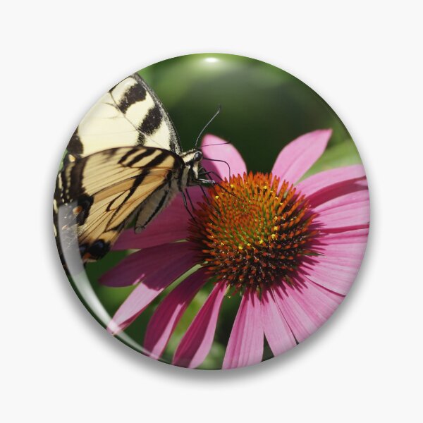 Item preview, swallowtail on coneflower designed and sold by distracted.