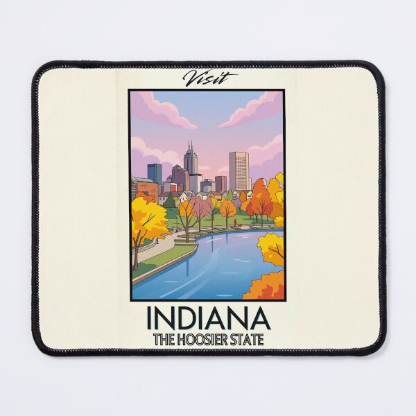 Item preview, Indiana Scenic Vintage Style Travel Advert designed and sold by Dimensionality.