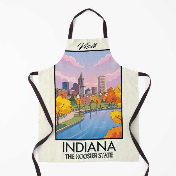Item preview, Indiana Scenic Vintage Style Travel Advert designed and sold by Dimensionality.