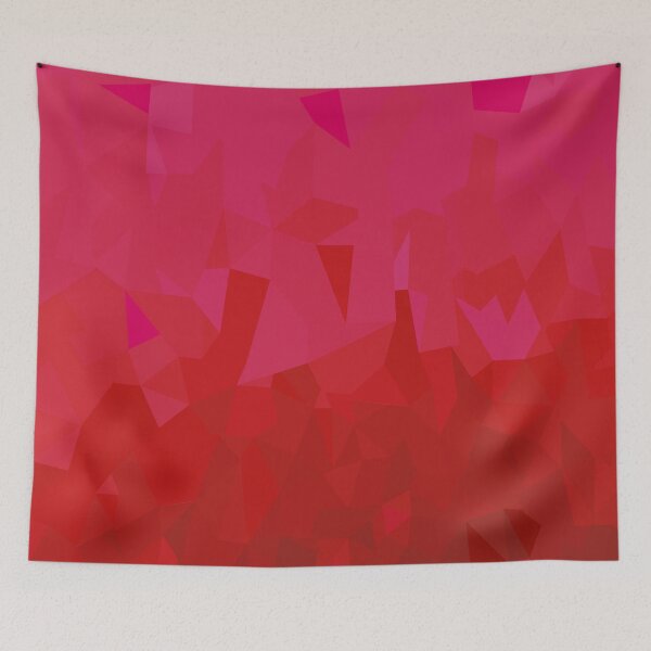 Item preview, Red Geometric Low Poly Abstract Art | Flare Bloom designed and sold by Lauren Visual Arts.