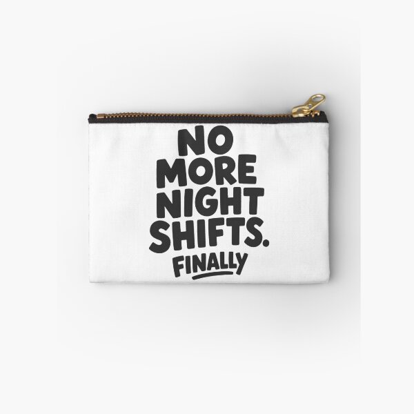 Item preview, No More Night Shifts Finally Retired Nurse Gift Funny Retirement Black Version designed and sold by KiwyStudio.