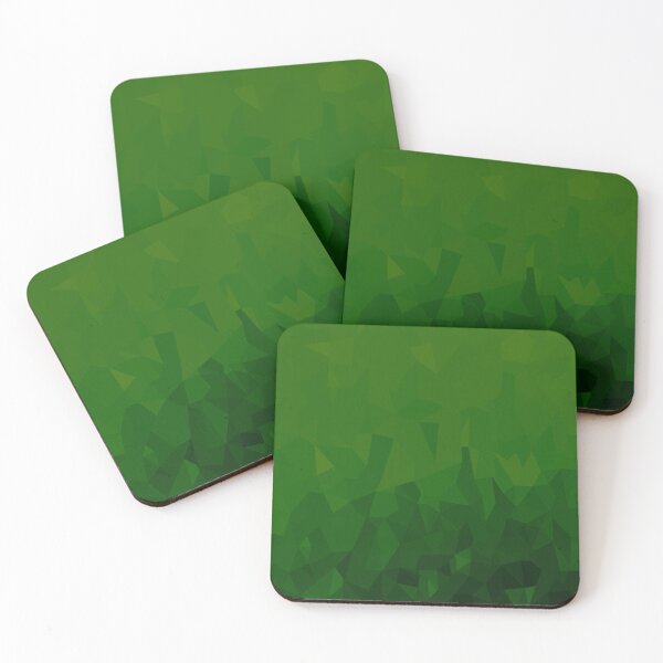 Item preview, Green Geometric Low Poly Abstract Art | Verdant Code designed and sold by Lauren Visual Arts.