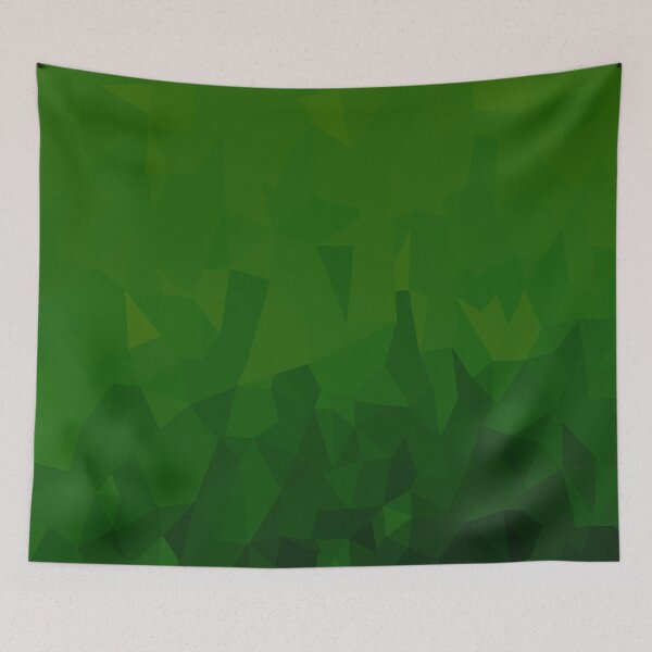 Item preview, Green Geometric Low Poly Abstract Art | Verdant Code designed and sold by Lauren Visual Arts.