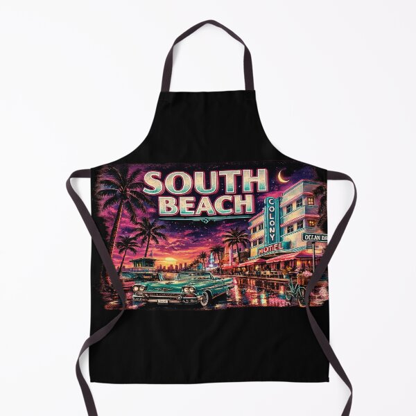 Item preview, South Beach Neon Nights Retro Florida Desing designed and sold by piketo.