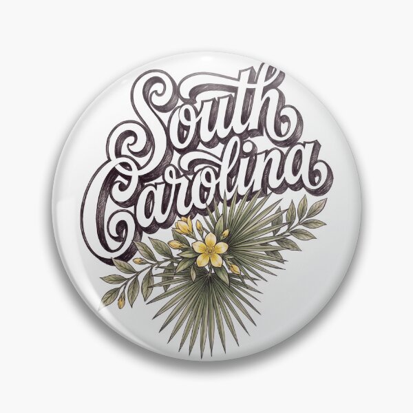 Item preview, South Carolina Palmetto & Yellow Jessamine Vintage Design designed and sold by castillomiami.
