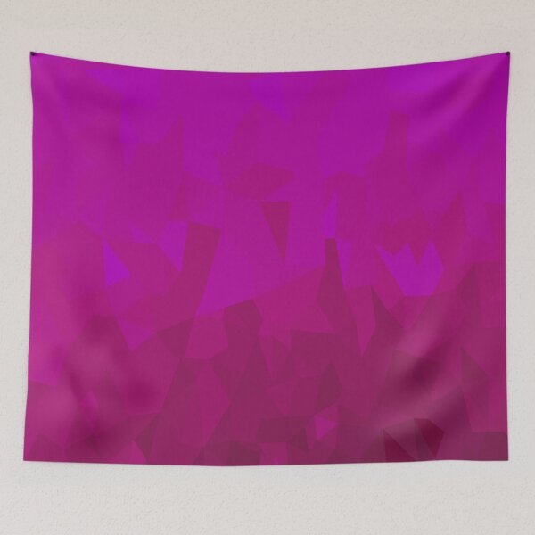 Item preview, Magenta Geometric Low Poly Abstract Art | Electric Petal designed and sold by Lauren Visual Arts.