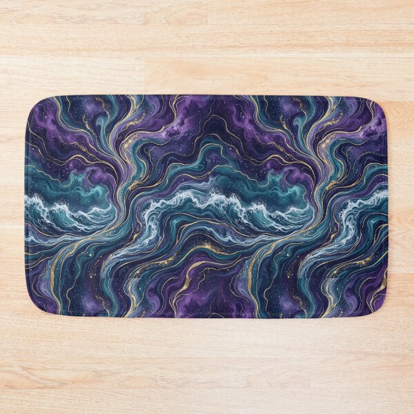 Item preview, Vertical Purple Celestial Ocean Pattern designed and sold by Inkworksbyshery.