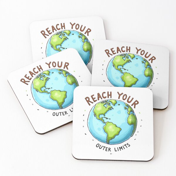 Item preview, Reach Your Outer Limits | Motivational Earth Design designed and sold by WonderWaresGifts.