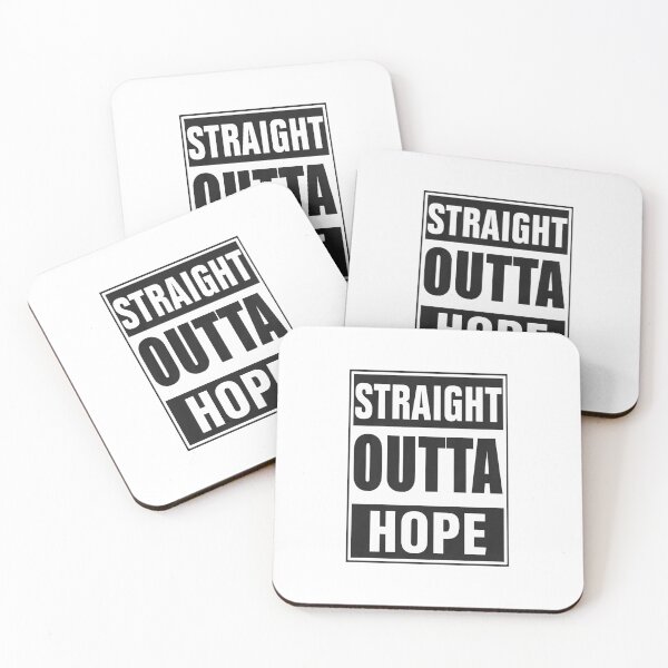 Item preview, Straight Outta Hope Inspirational Quote | Minimalist Positive Typography Gift for Optimists, Survivors & Motivation Lovers designed and sold by pistoniya7 ⭐⭐⭐⭐⭐.