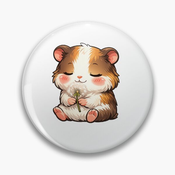 Item preview, Cute Guinea Pig Holding A Dandelion designed and sold by Owcomm.