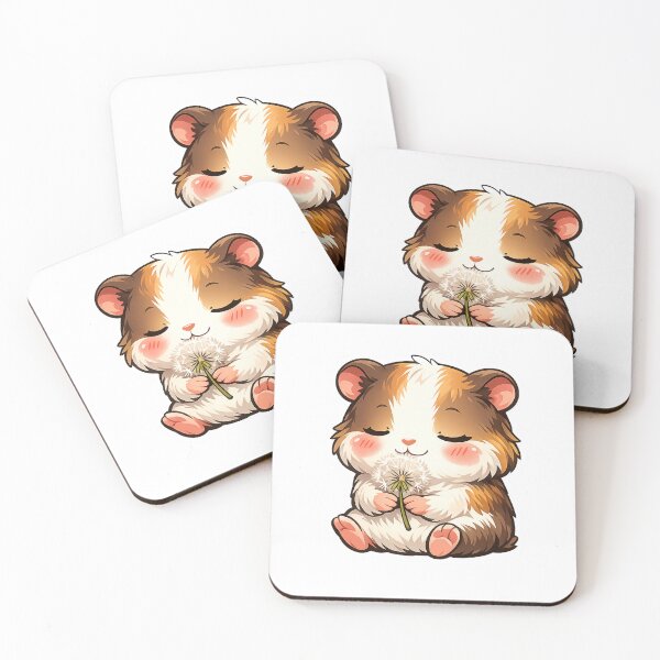 Item preview, Cute Guinea Pig Holding A Dandelion designed and sold by Owcomm.