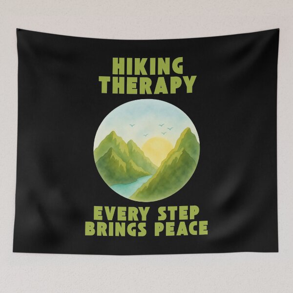 Item preview, Hiking Therapy - Every Step Brings Peace designed and sold by WildArtStudioPL.