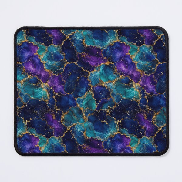Item preview, Celestial Ocean Marbled Gold Wave Art designed and sold by Inkworksbyshery.