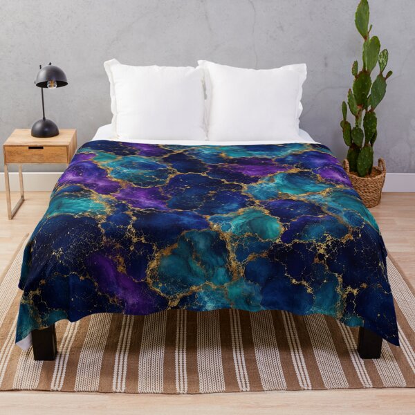 Item preview, Celestial Ocean Marbled Gold Wave Art designed and sold by Inkworksbyshery.