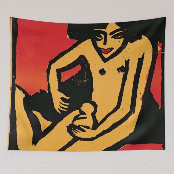Item preview, K.G. Brücke — Vintage German Expressionist Exhibition Poster designed and sold by BuckaBaby.