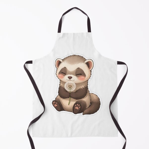 Item preview, Cute Ferret Holding A White Dandelion designed and sold by Owcomm.