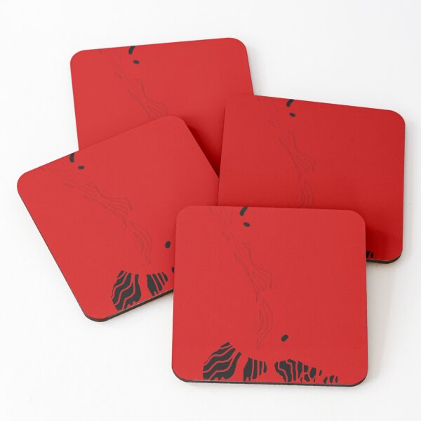 Item preview, Traces of Shadow – Dark Red and Black Abstract Art designed and sold by Marsailhe Milward.