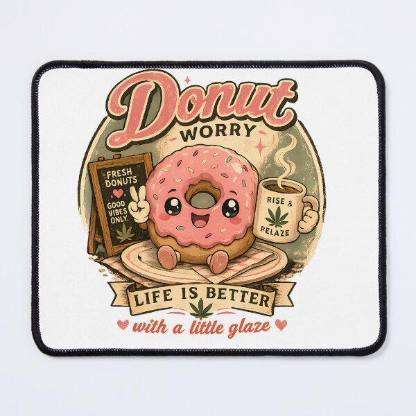 Item preview, Donut Worry Cute Kawaii Donut Illustration designed and sold by 91bravo1029.
