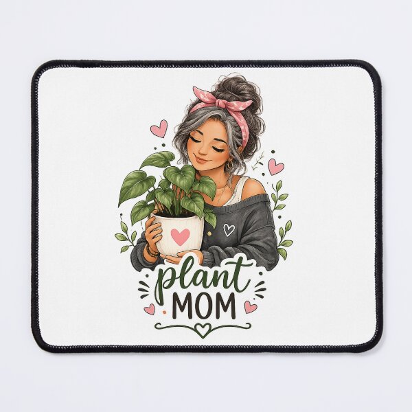 Item preview, Plant Mom in Gray designed and sold by CottageGardenCo.