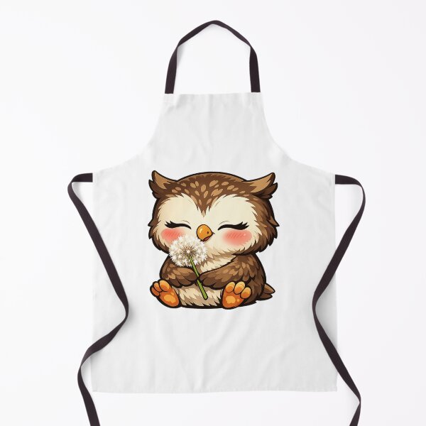 Item preview, Cute Baby Owl Holding White Dandelion designed and sold by Owcomm.