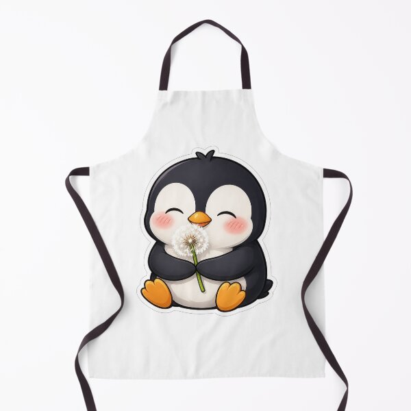 Item preview, Cute Little Penguin Holding White Dandelion designed and sold by Owcomm.