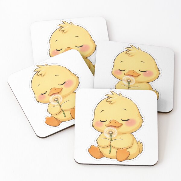 Item preview, Cute Little Duck Holding A Dandelion designed and sold by Owcomm.