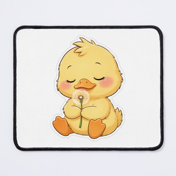 Item preview, Cute Little Duck Holding A Dandelion designed and sold by Owcomm.