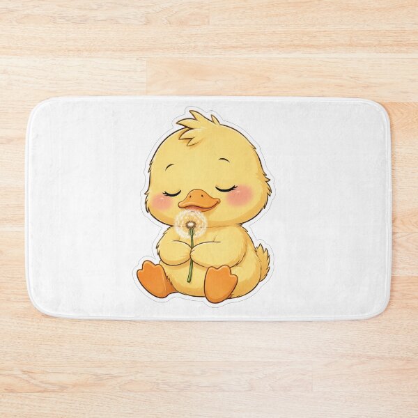 Item preview, Cute Little Duck Holding A Dandelion designed and sold by Owcomm.