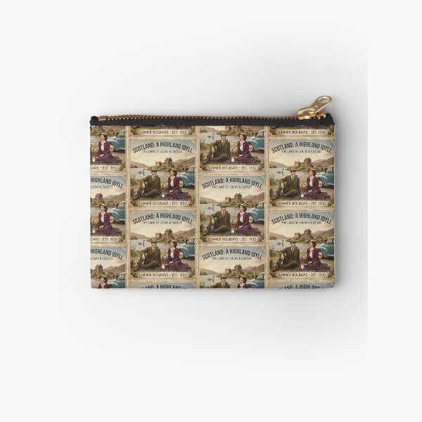 Item preview, Highland Idyll designed and sold by VintageArtByIda.